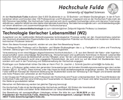 Technologie tierischer Lebensmittel (W2)