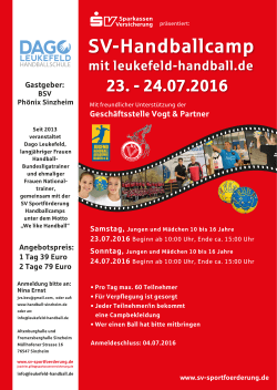 SV-Handballcamp BSV Phönix Sinzheim DIN A2_ - Handball