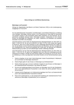 Drs. 17/5437  - Nieders&auml;chsischer Landtag