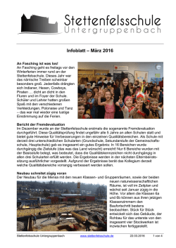 Infoblatt &ndash; M&auml;rz 2016