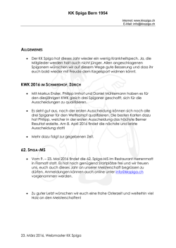 News - vom KK Spiga