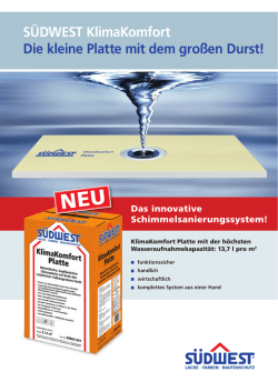 Produktinfo KlimaKomfort System