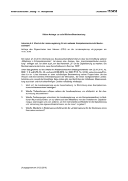 Drs. 17/5432  - Nieders&auml;chsischer Landtag