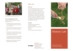 History Lab - Bettinaschule Frankfurt