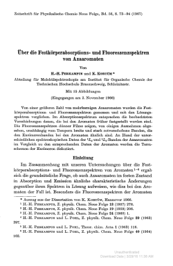 Über die Festkörperabsorptions- und