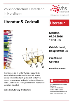 Literatur & Cocktail