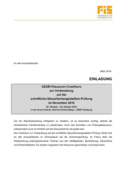 einladung - FIS Hamburg