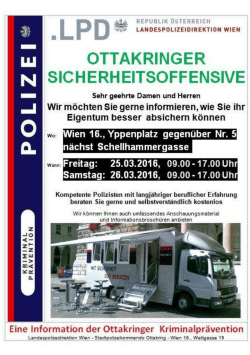 Präventionsberatung in Ottakring