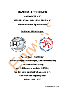 HRH-Richtlinien-2016 der Handballregion Hannover e.V.