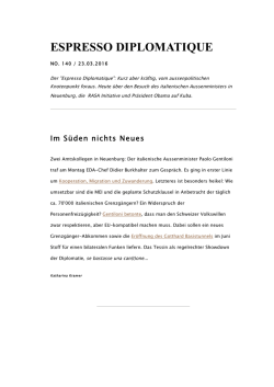 Im S&uuml;den nichts Neues
