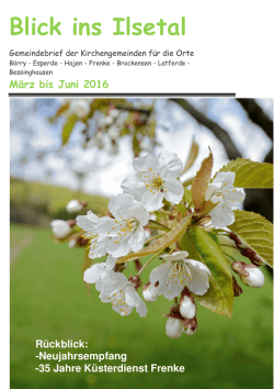 Ilsetal M&auml;rz 2016 - Petri