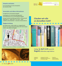 Glauben wir alle an denselben Gott?