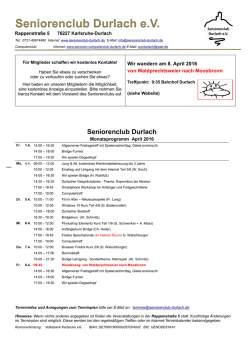 Hier - Seniorenclub Durlach eV