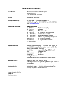 Lang Oeffentliche Ausschreibung Endausbau Merzkirchen