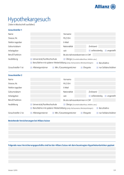 Hypothekargesuch
