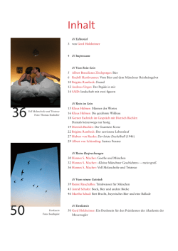 Inhalt - Literatur in Bayern