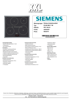 Produktdatenblatt - elektrovista.de