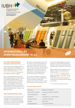 internationales eventmanagement (ba)