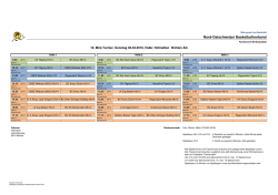 Mini-Turnierplan Wohlen hofmatten