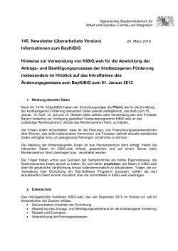 Newsletter 145 - Bayerisches Staatsministerium für Arbeit und