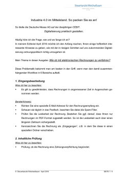 Editorial April 2016 - Steuerkanzlei Weichselbaum