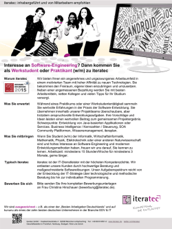 Interesse an Software-Engineering?