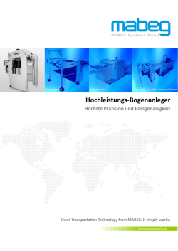 Hochleistungs-Bogenanleger