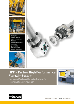 HPF &ndash; Parker High Performance Flansch