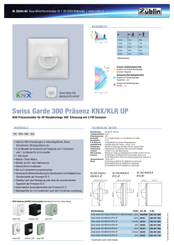 Swiss Garde 300 Präsenz KNX/KLR UP