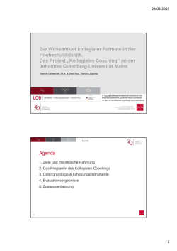 Hochschuldidaktische Initiativen im Kontext von