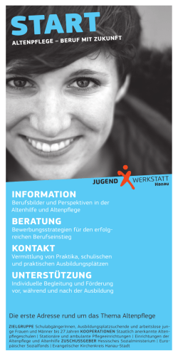 Infokarte START - Jugendwerkstatt Hanau
