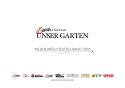 Mediadaten Servus Unser Garten Deutschland 2016