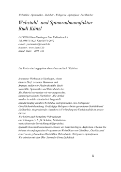 Webstuhl- und Spinnradmanufaktur Rudi Künzl