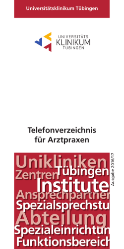 Telefonverzeichnis für Arztpraxen