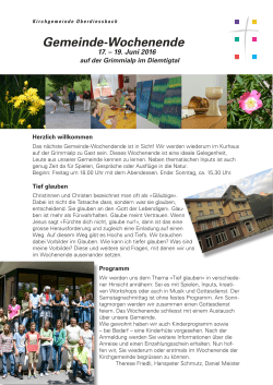 Flyer - Kirchgemeinde Oberdiessbach