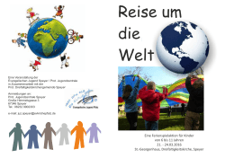 Reise um die Welt - Ev. Jugend Pfalz