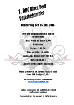 Donnerstag den 05. Mai 2016
