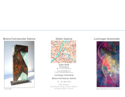Einladungskarte PDF - Keller Galerie Zürich