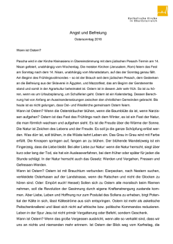 Angst und Befreiung