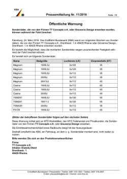 Pressemeldung des KBA als PDF