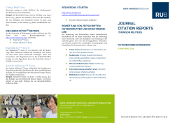 Journal Citation Reports - Ruhr