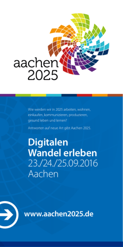 Infoflyer Aachen 2025, PDF, 6 Seiten