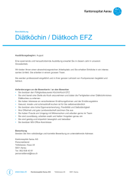 Info Ausbildung Di&auml;tkoch am KSA