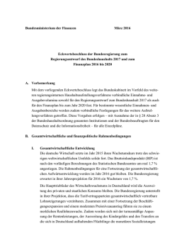 Eckwertebeschluss - Bundesfinanzministerium