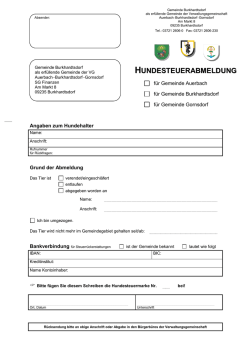 hundesteuerabmeldung - formularservice