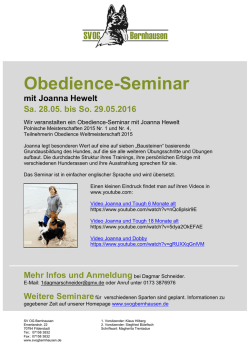 Ausschreibung und Anmeldung Obe Seminar Joanna 05-2016
