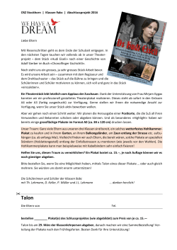 OSZ Stockhorn | Klassen 9abc | Abschlussprojekt 2016