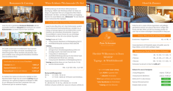 Hotelprospekt - Zum Schwanen