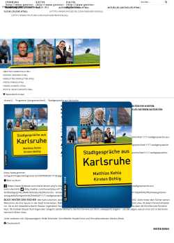 Stadtgespräche aus Karlsruhe – Gmeiner Verlag