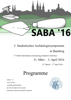 Programme - Universität Bamberg